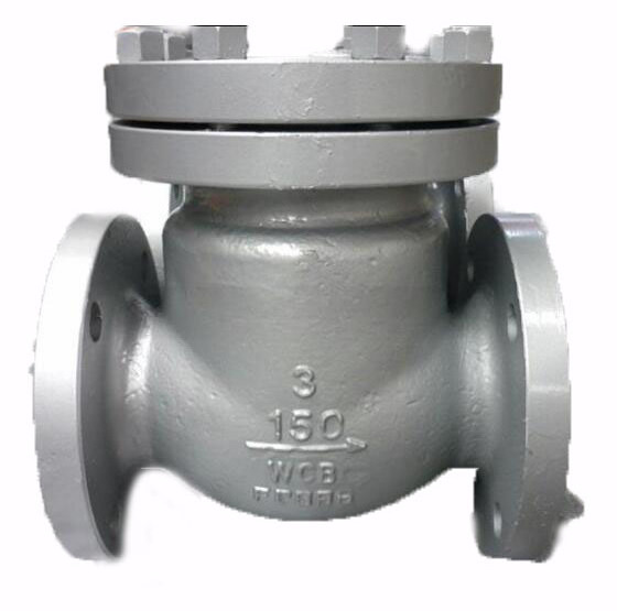 H44H-150LB Cast steel Check Valve Steam flange swing