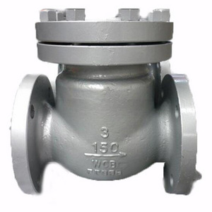 H44H-150LB Cast steel Check Valve Steam flange swing