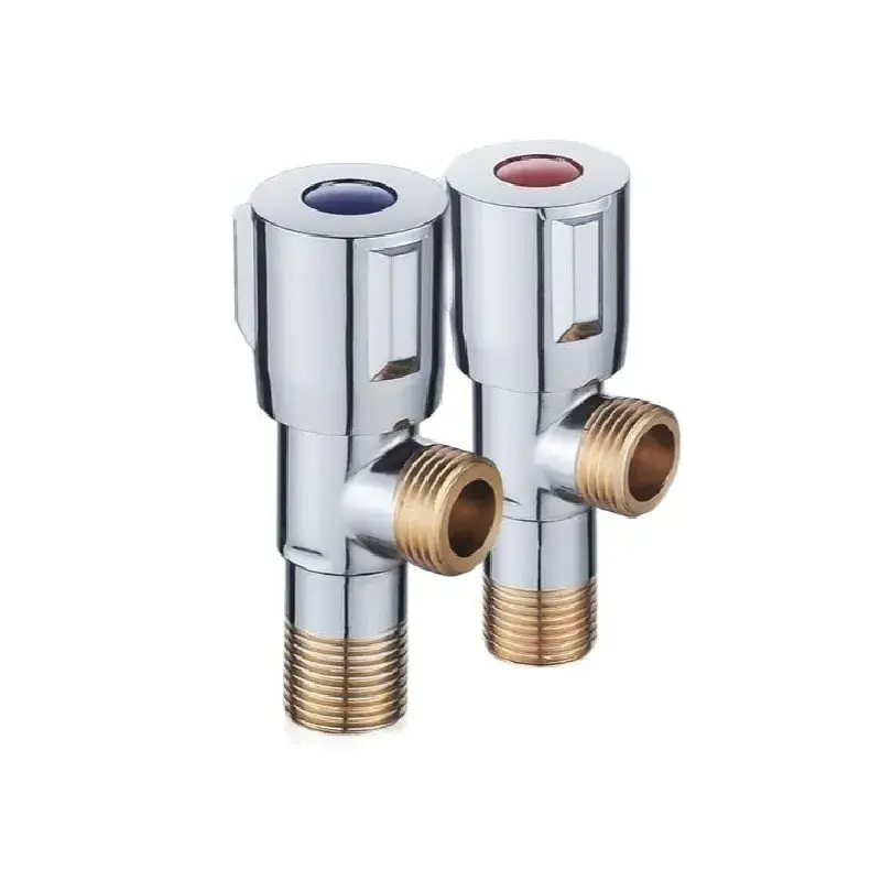 Copper Angle Valve Thicken Cold Hot Water Domestic Water Heater Triangle Valve 1/2in Toilet Bowl Faucet Explosion-proof Valve