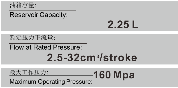 high strength 16P80 High Pressure Hand Pump for Double Acting Oil Cylinder with pressure gauge