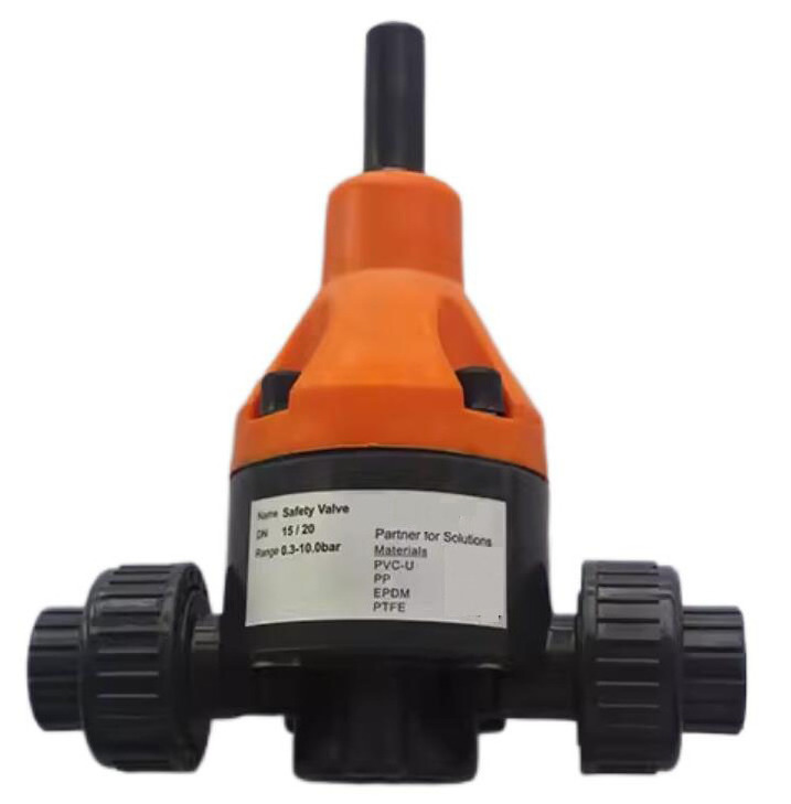 UPVC back pressure valve Relief valve Pressure relief  PVC plastic safety relief valve 25mm DN20 6 points