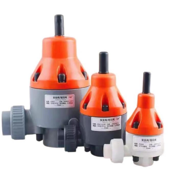 UPVC back pressure valve Relief valve Pressure relief  PVC plastic safety relief valve 25mm DN20 6 points