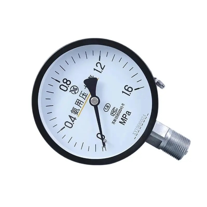 -0.1-2.4 MPa pressure gauge YA150 pressure gauge for ammonia Diameter 150mm M20*1.5 thread manometer pressure gauge