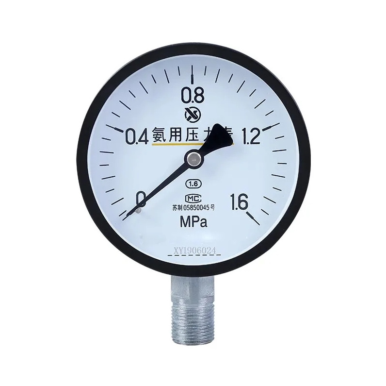 YA150 Ammonia manometer pressure gauge measuring range 0.4~6MPa Diameter 150mm M20X1.5 pressure gauge