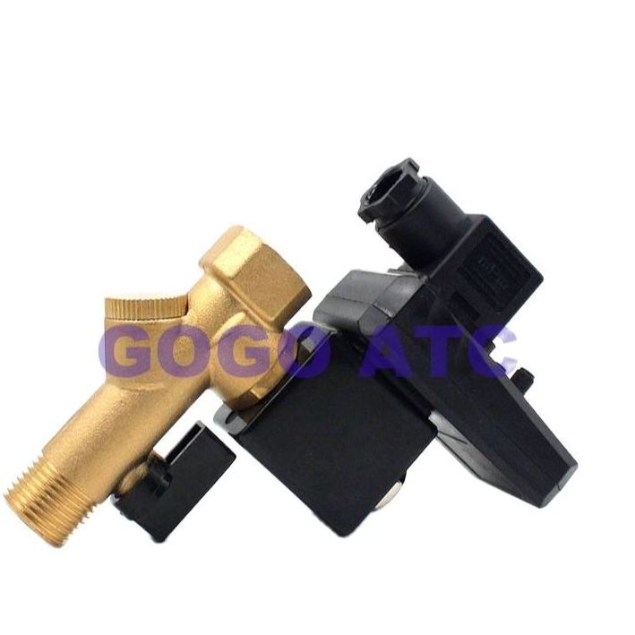 GOGO Split electronic drain valve A15 B15 B15 D15 G15 E15 Full copper timing automatic drainer Air compressor solenoid valve Siamese