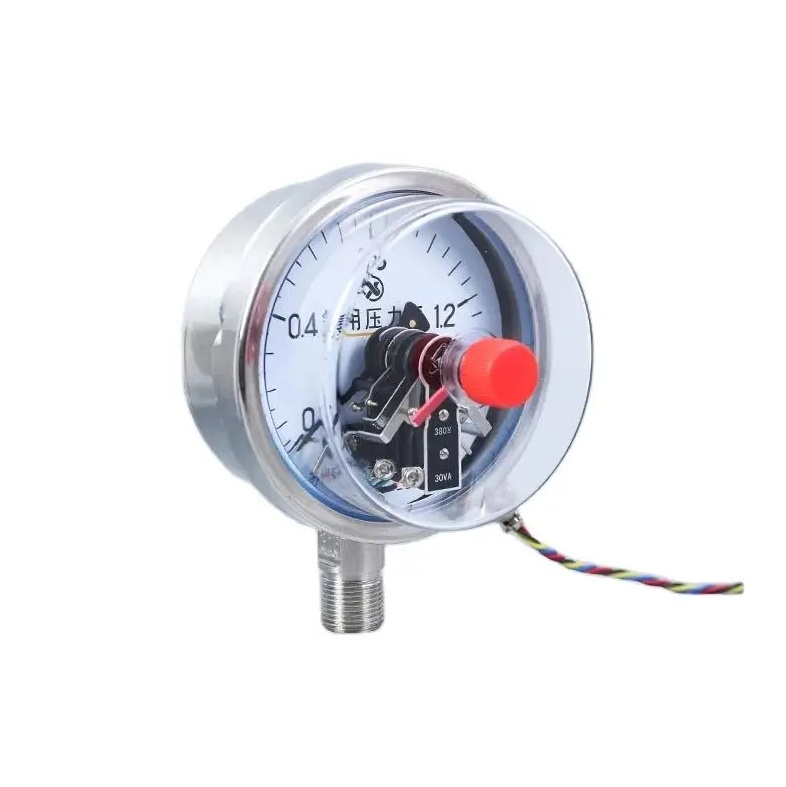 YAXC100BF ammonia electric contact pressure gauge Stainless steel 0.1~6MPa diameter 100mm manometer pressure gauge M20*1.5