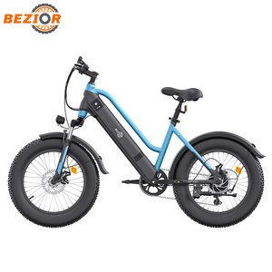 Bezior XF103 20 inch electric bicycle 500w 36v 10ah Full suspension fat tire ebike electric bike eu warehouse e bike