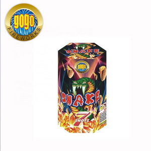 1" 7Shots Snake Top Cakes Cheap 1.3g Fireworks High Quality Made by Hands Fireworks Hot Selling Fireworks