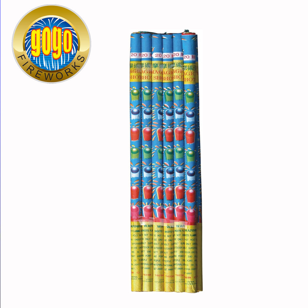 New T6238 20S Magical Shots Roman Candle Fireworks Roman Candle Wholesale Factory