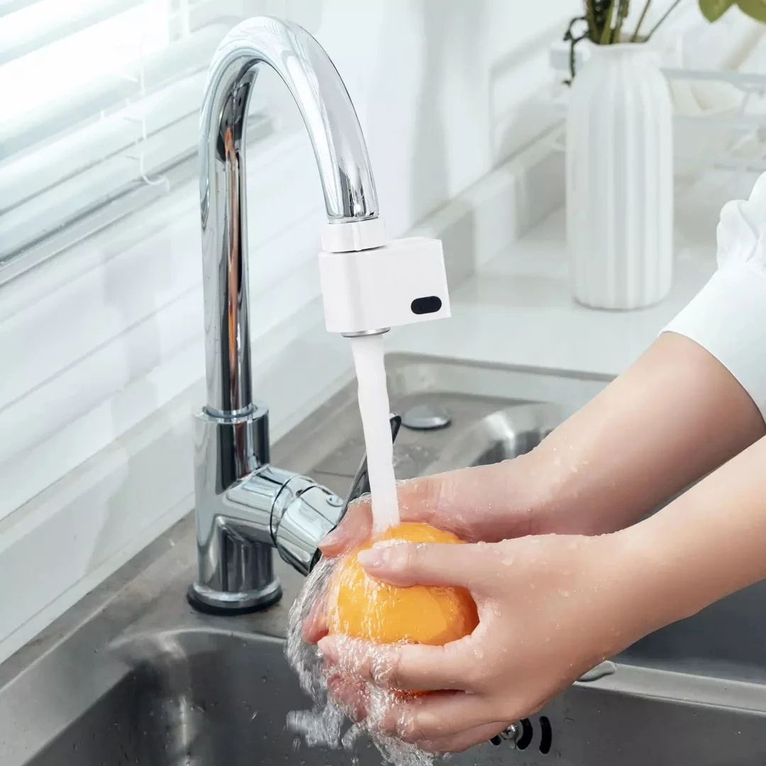 2022 Youpin Xiaoda Smart Sensor Faucet Infrared Sensor Automatic Water Saver Tap Anti-overflow Kitchen Bathroom Inductive Faucet