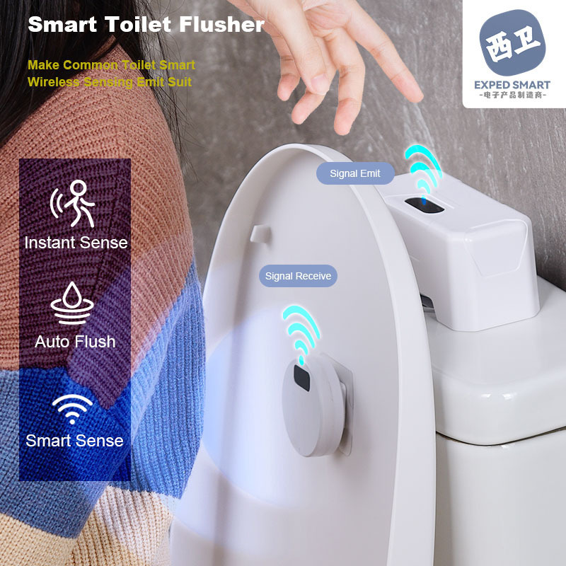 Toilet smart sensor flush home press toilet infrared sensor automatic flush accessories