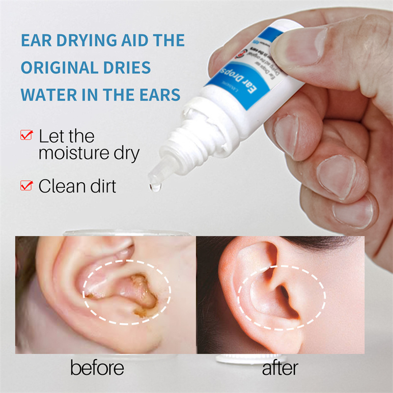 Lanthome ear drops 20ml adult children ears cleaning drying tinnitus eliminating ear wax softener liquid for swimming