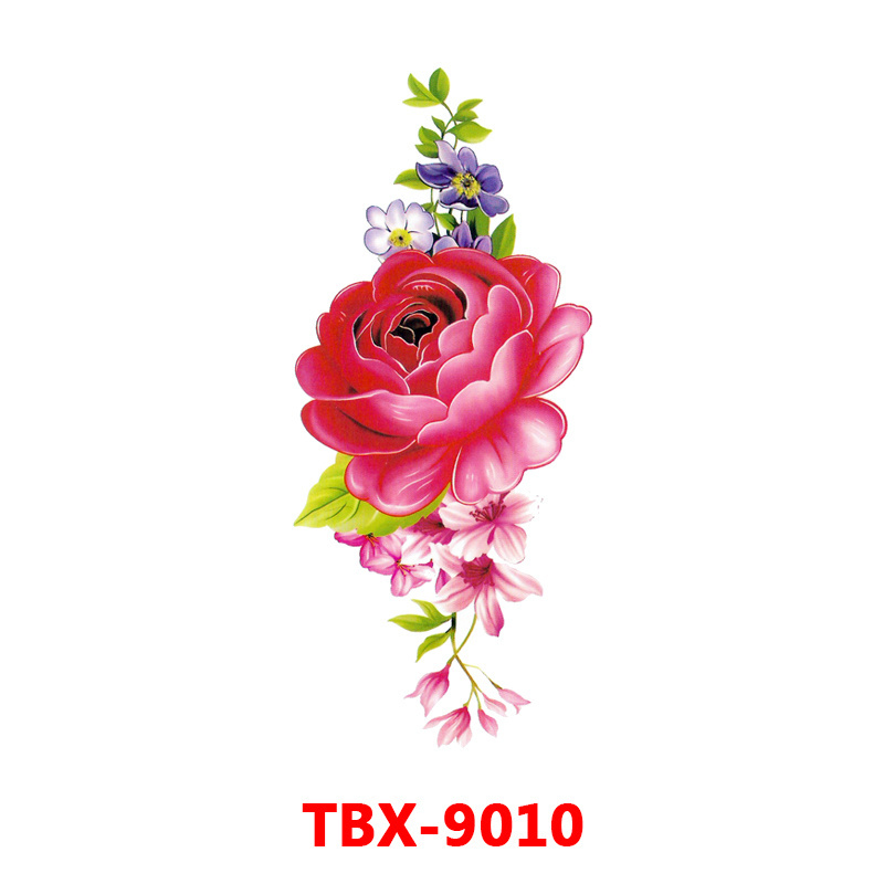 TBX Arm sleeve Tattoo Waterproof temporary tattoo Sticker Skull  rose lotus Men Full Flower Body Art tattoo girl