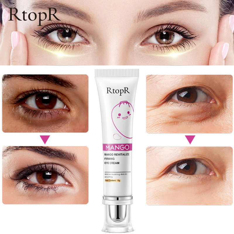 RtopR 15g magic eye cream skin moisturizing firming whitening anti aging dark circle fading day and night eye cream