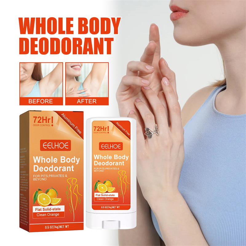 EELHOE whole body deodorant 72 hour odor controlling refreshing soothing deodorizing antiperspirant deodorant stick