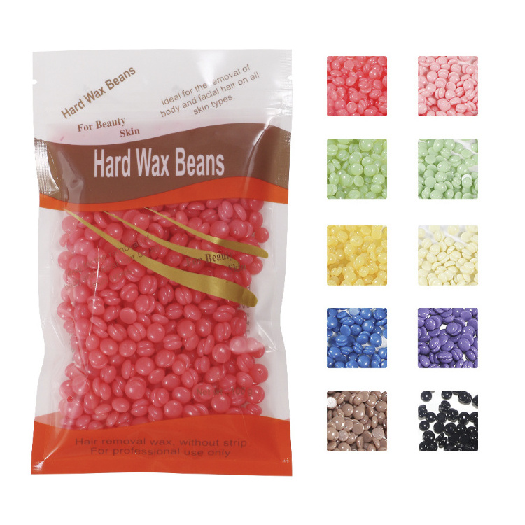 100G hard hair removal wax beans depilatory hot film waxing bikini leg body hair remover for women men