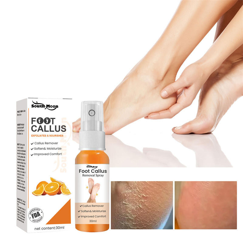 South Moon 30ml foot callus removal spray moisturizing exfoliating softening smoothing callus removing spray for feet