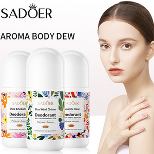 SADOER women men hand underarm body deodorant stick perfume blue wind chimes romantic rose pink encounter roll-on aroma body dew