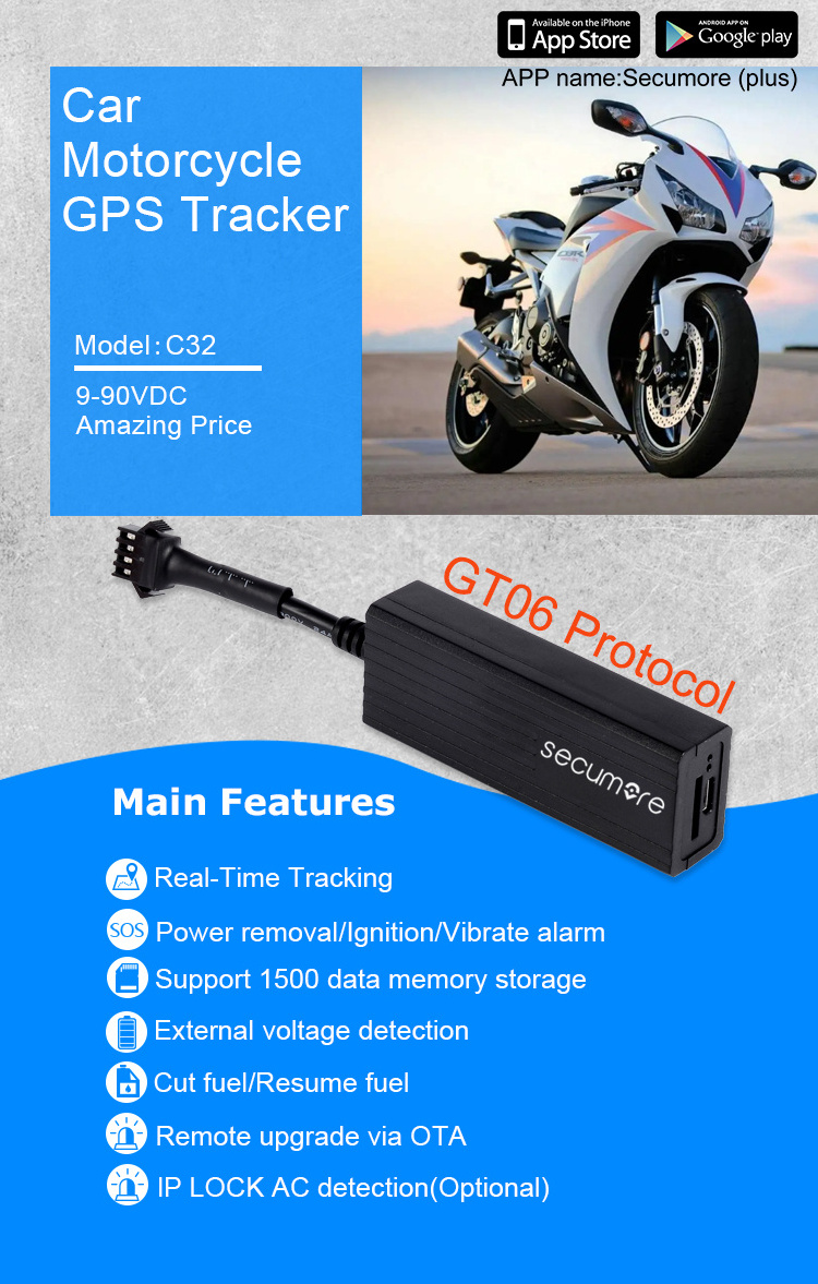 New Small Size Waterproof Anti theft gps motorcycle gps alarms Free platform Cheap Mini GPS Tracker scooter Engine Cut