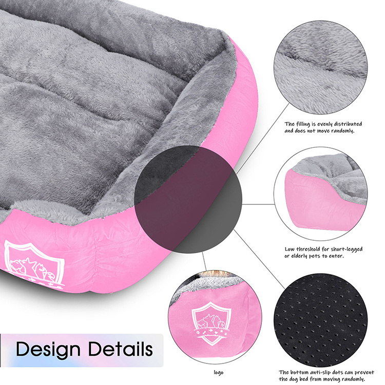 Removable small pet beds comfortable knitted cat and dog bed for pet relax