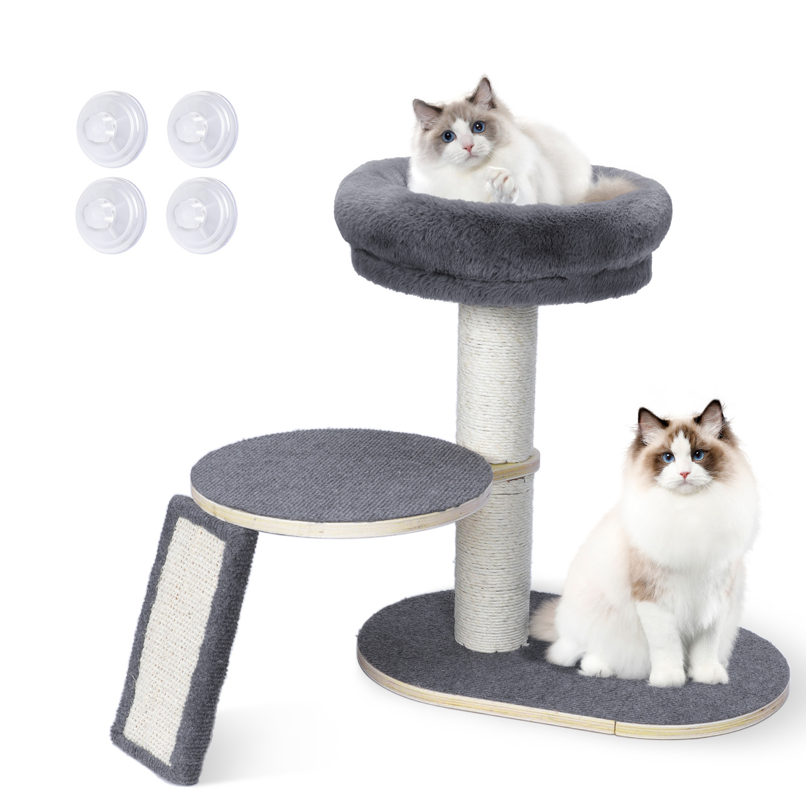 Wooden cat activity climbing trees cat scratching tree post climbing frame for fun