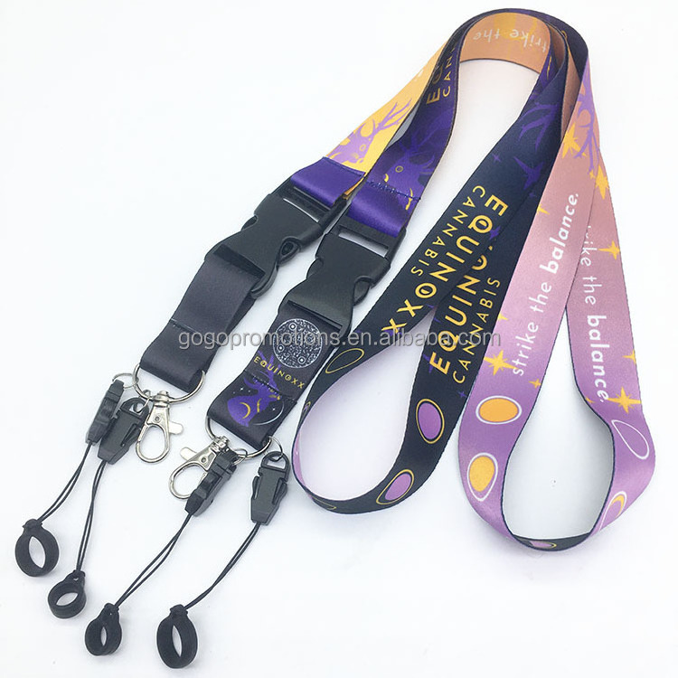 No Minimum Order High Quality Custom Neck Lanyard Silicon Ring Lanyard with Rubber Professional Promotional Gift OEM/ODM Custom