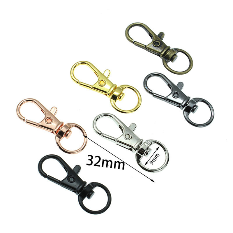 Wholesale good quality 10mm 15mm 20mm 25mm zinc alloy metal snap hook for lanyard accessories lanyard parts lanyard attachment