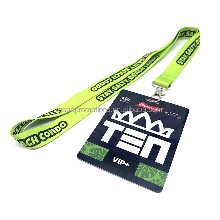 Promotion CUTE Lanyards with Card Holder Anime Personalized Polyester lanyard Id Card With Logo Custom