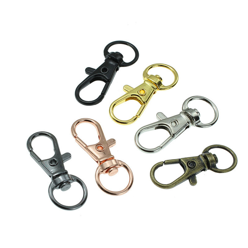 Wholesale good quality 10mm 15mm 20mm 25mm zinc alloy metal snap hook for lanyard accessories lanyard parts lanyard attachment