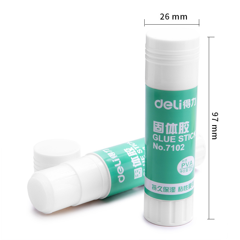 DELI 7102 High Viscosity Solid Glue Stick Strong Adhesive Portable 21g For Home Art Paper Card Photo Office School Supplies