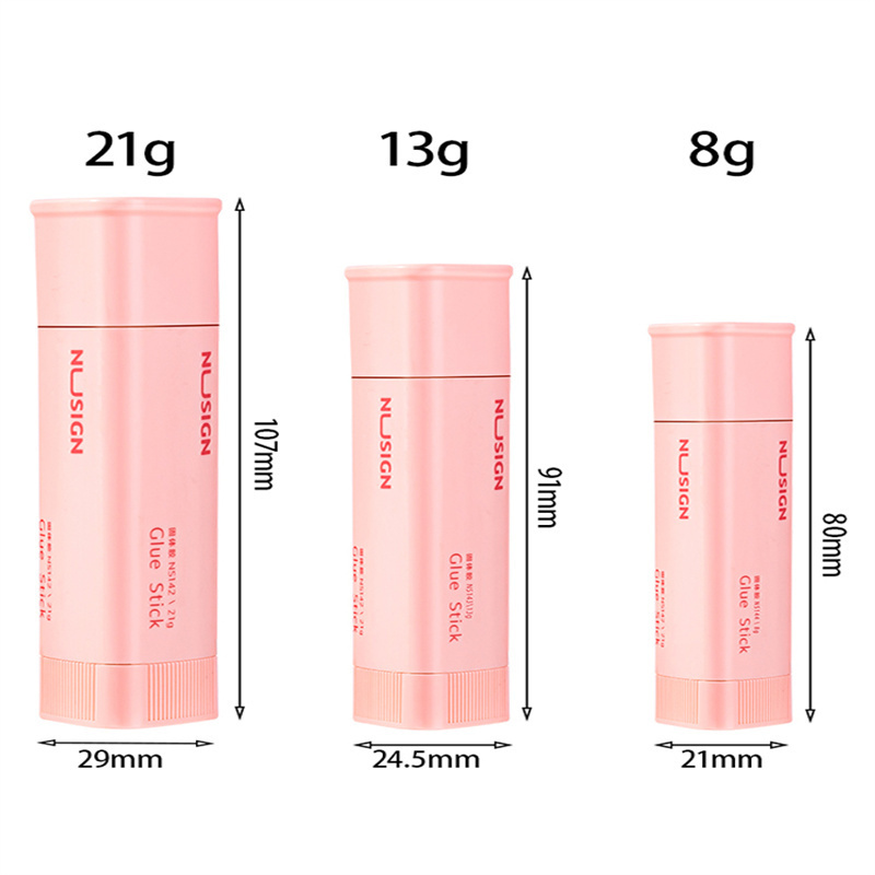 Deli NS142 Triangle Solid Adhesive Stick is not easy to roll and high viscosity students are transparent with handmade  solid