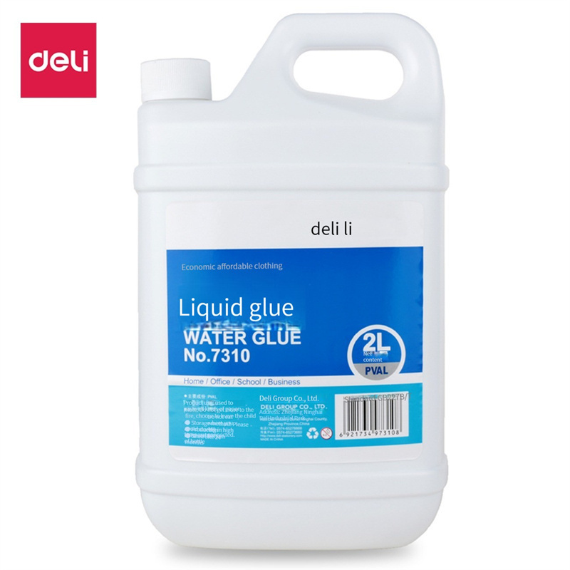 Deli 7310 glue large barrel handmade liquid transparent glue DIY make mud material with glue