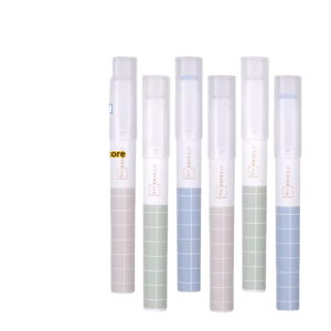 Deli 9629 pen type solid glue square model 6 glue pens strong high viscosity pen shaped glue stick jelly replaceable rubber core