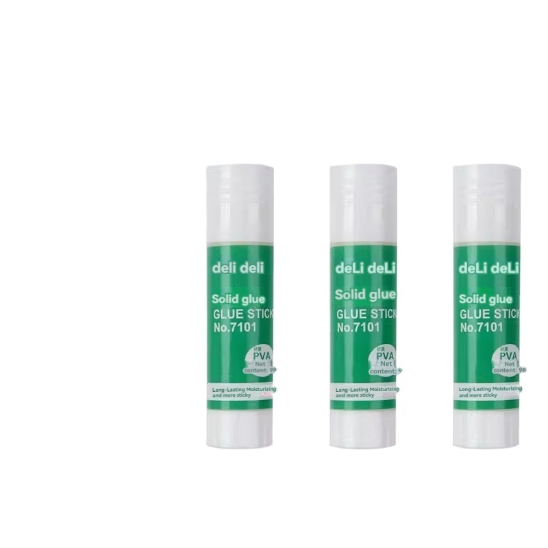 Deli 7101 Glue Stick Solid Glue S (9g) 3 Office Finance Super Glue Large Capacity High Viscosity Solid Stick Stationery