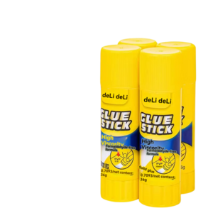 Deli 7090 stick solid glue large (36g) 4 office finance super glue students with large capacity high viscosity solid stick