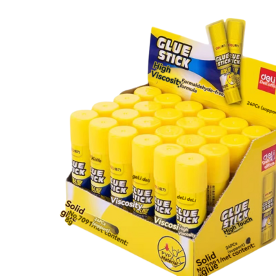 Deli 7091 Stick Solid Glue S (8g) 24 Sticks of Office Finance Super Glue Student Large Capacity High Viscosity Solid