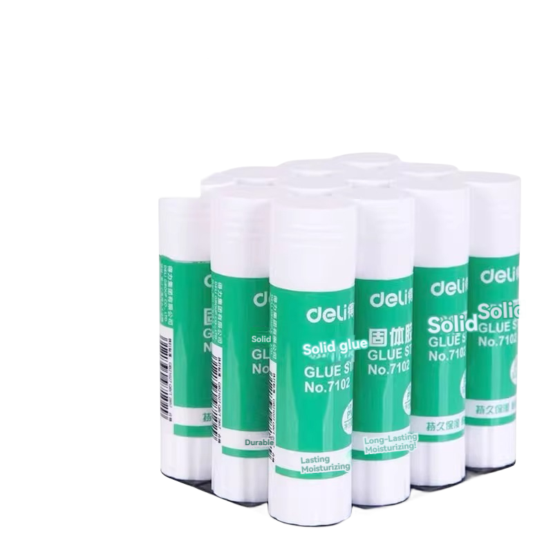 Deli 7101 Glue Stick Solid Glue S (9g) 12 office finance super for students with large capacity and high viscosity solid