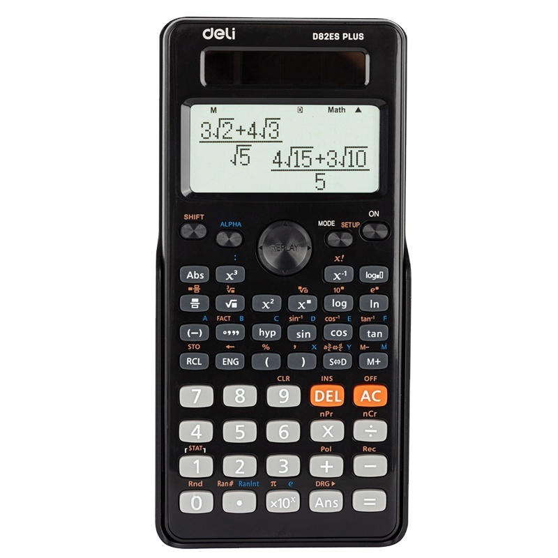 Deli ED82ES Scientific Calculator Durable with Cover Calculator