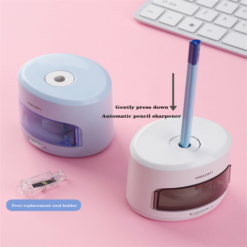 Deli 33303 Electric stationery set school stationery Gift set include electric pencil sharpener /vacuum cleaner/ erasers high quality