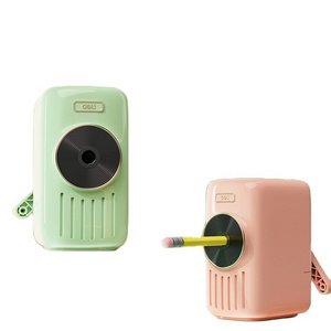 Deli  71165A  Fashion Retro Hand-cranked Music Pencil Sharpener Portable Multifunctional Pencil Sharpener High quality