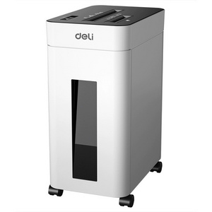 Deli 9924 side-entry shredder office household 17L paper drum shredder 4 level confidential single 8 sheets commercial