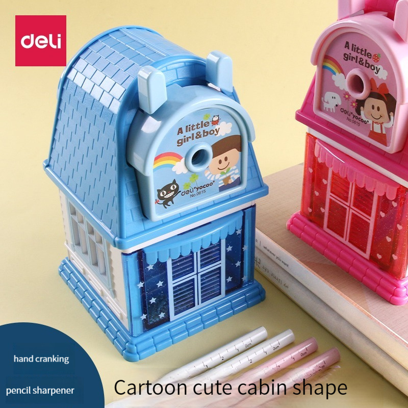 Deli 0743 Electric pencil sharpener for core sharpener for elementary school students high quality