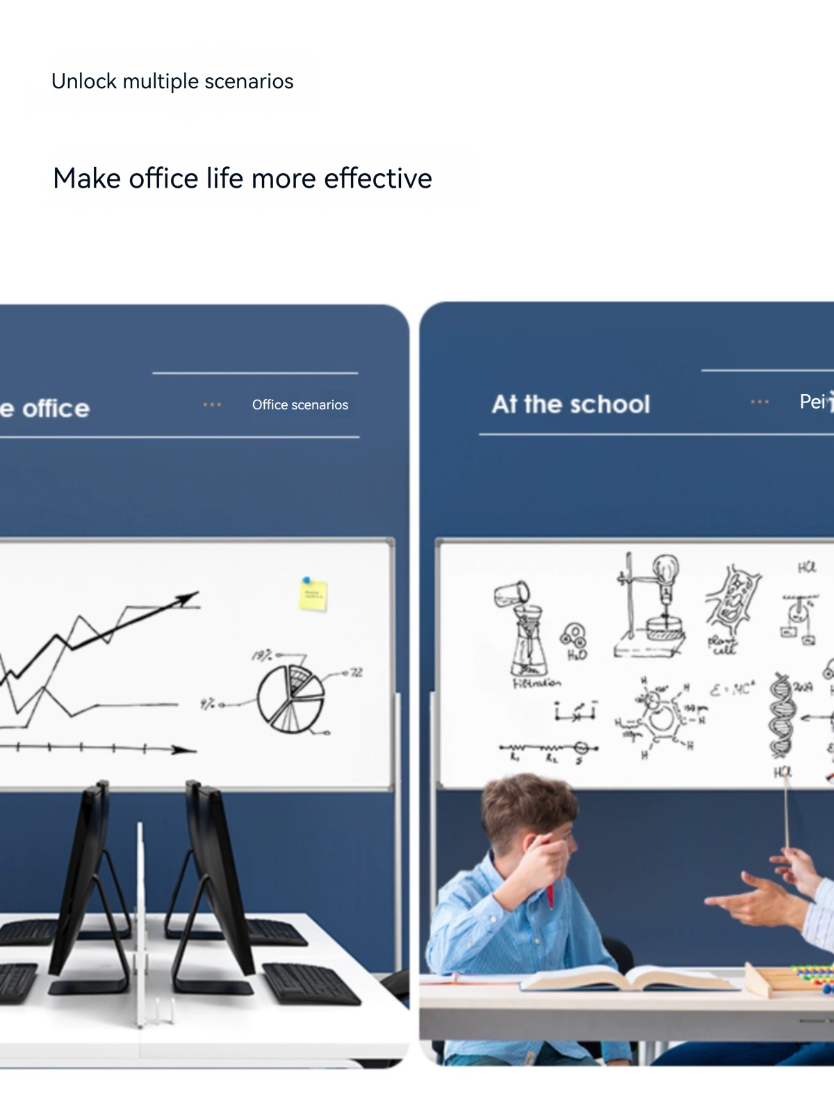 Deli MB712 whiteboard 900*600 business office school teacher design 90*60cm team parent-child education board high quality