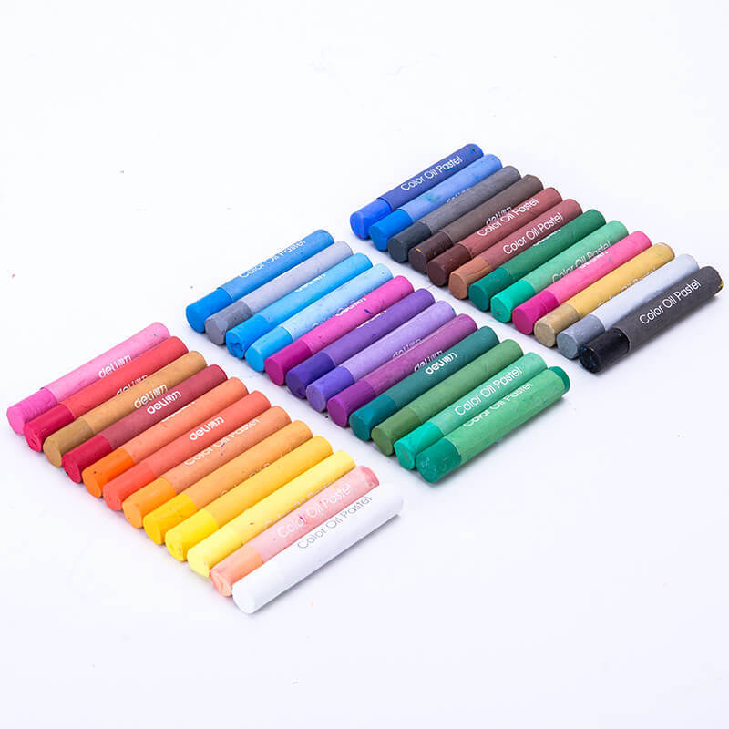 Deli 72086 High quality Heavy Oil Pastels Caryon 12Fresh Colors Water Washable Safe Material Students Art Class Draw Graffiti