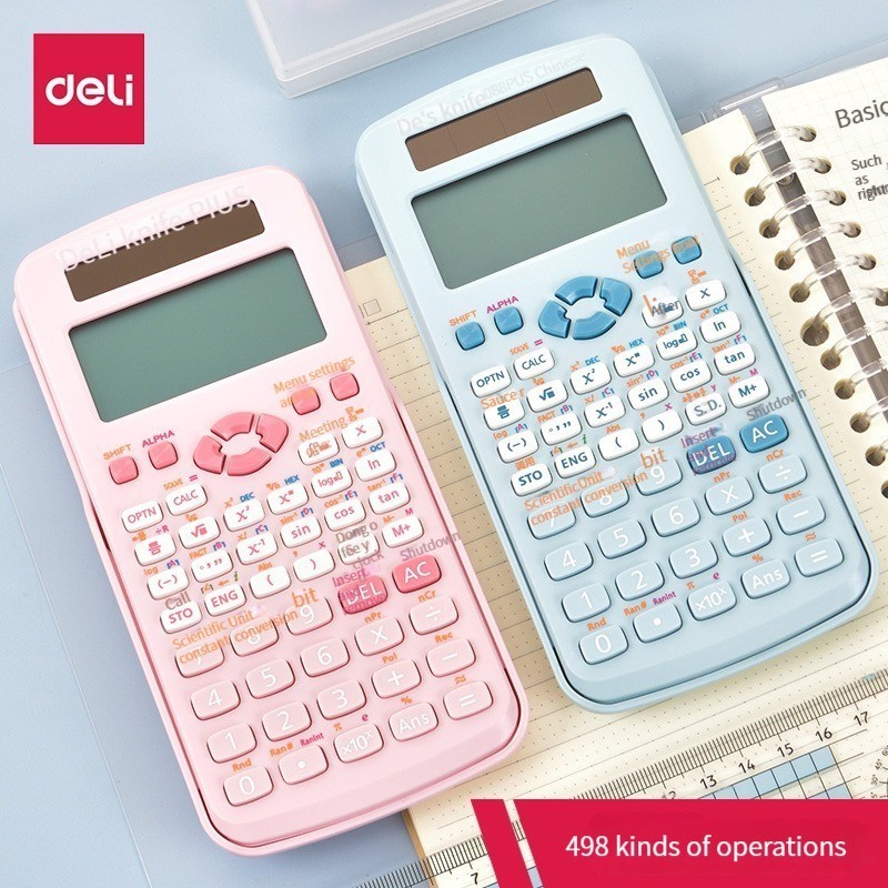 Deli  D991CN Function Calculator 498 scientific operation modes Scientific calculator for professional examination