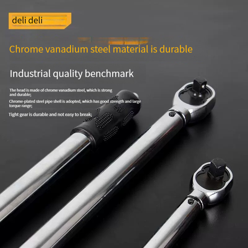 High quality Deli  DL300 preset torque wrench is an adjustable auto repair tool, tire spark plug torque wrench