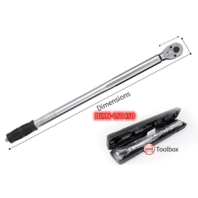 Deli  DLYN-150450 Preset Torque Wrench, Adjustable Auto Repair Tool Tire Spark Plug Torque Wrench