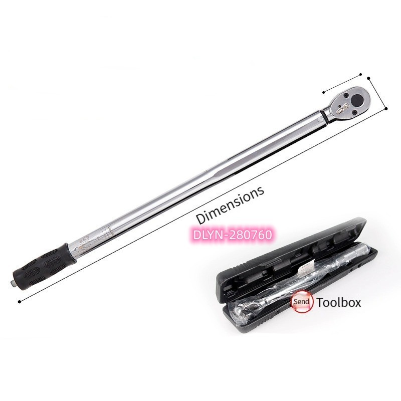 HIgh quality Deli  DLYN-280760 Preset Torque Wrench, Adjustable Auto Repair Tool Tire Spark Plug Torque Wrench