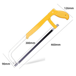 Deli DL6008 hacksaw home small handheld saw iron artifact mini handmade metal saw bow