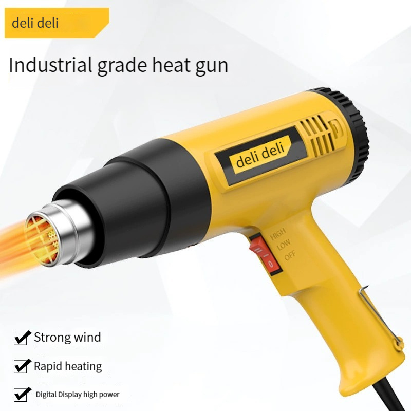 DL391203 heat gun adjustable temperature high power film heating small